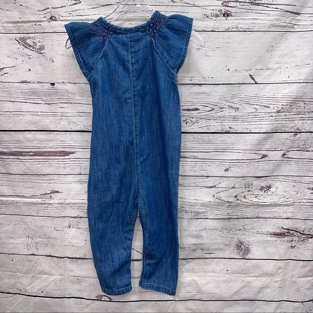 Old Navy Girls Denim Jumpsuit/Romper Size 18-24M